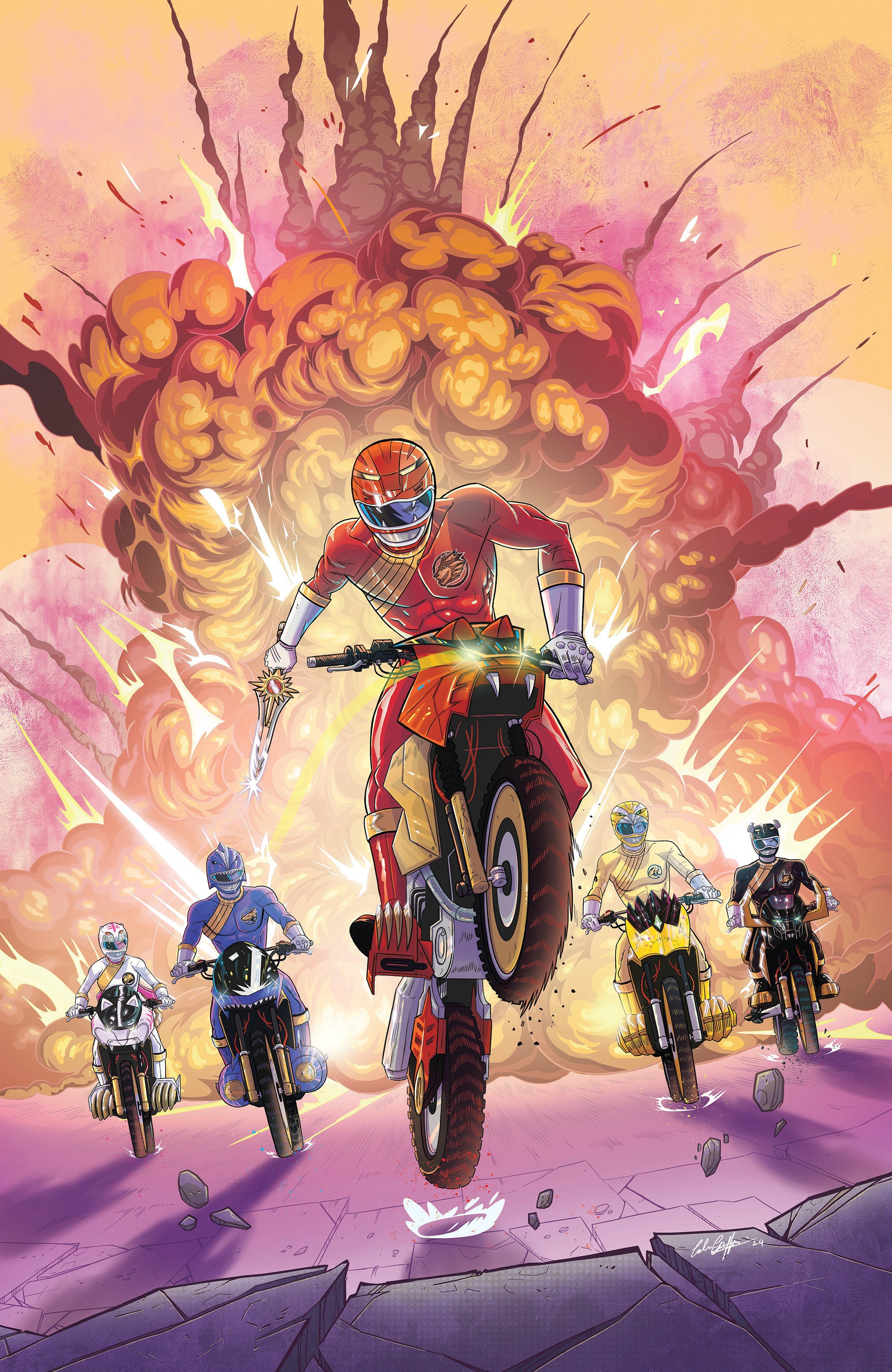 Power Rangers Prime #8 D 1 in 10 Variant Edition (Full Art, Griffin) | Dragon's Lair Comics and Fantasy Houston TX