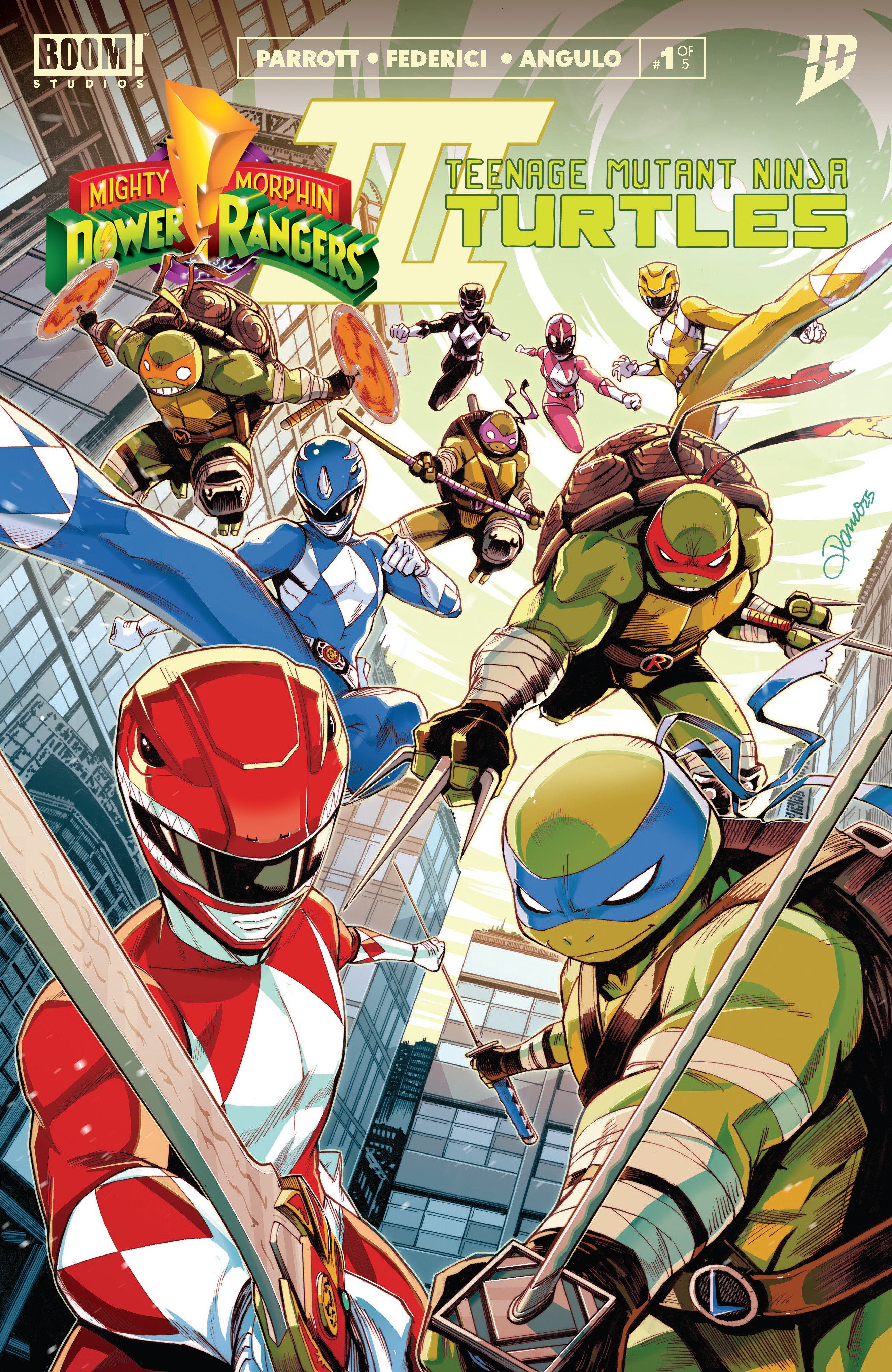 Mighty Morphin Power Rangers/ Teenage Mutant Ninja Turtles III #1 A Main (Dressed, Zonno) | Dragon's Lair Comics and Fantasy Houston TX