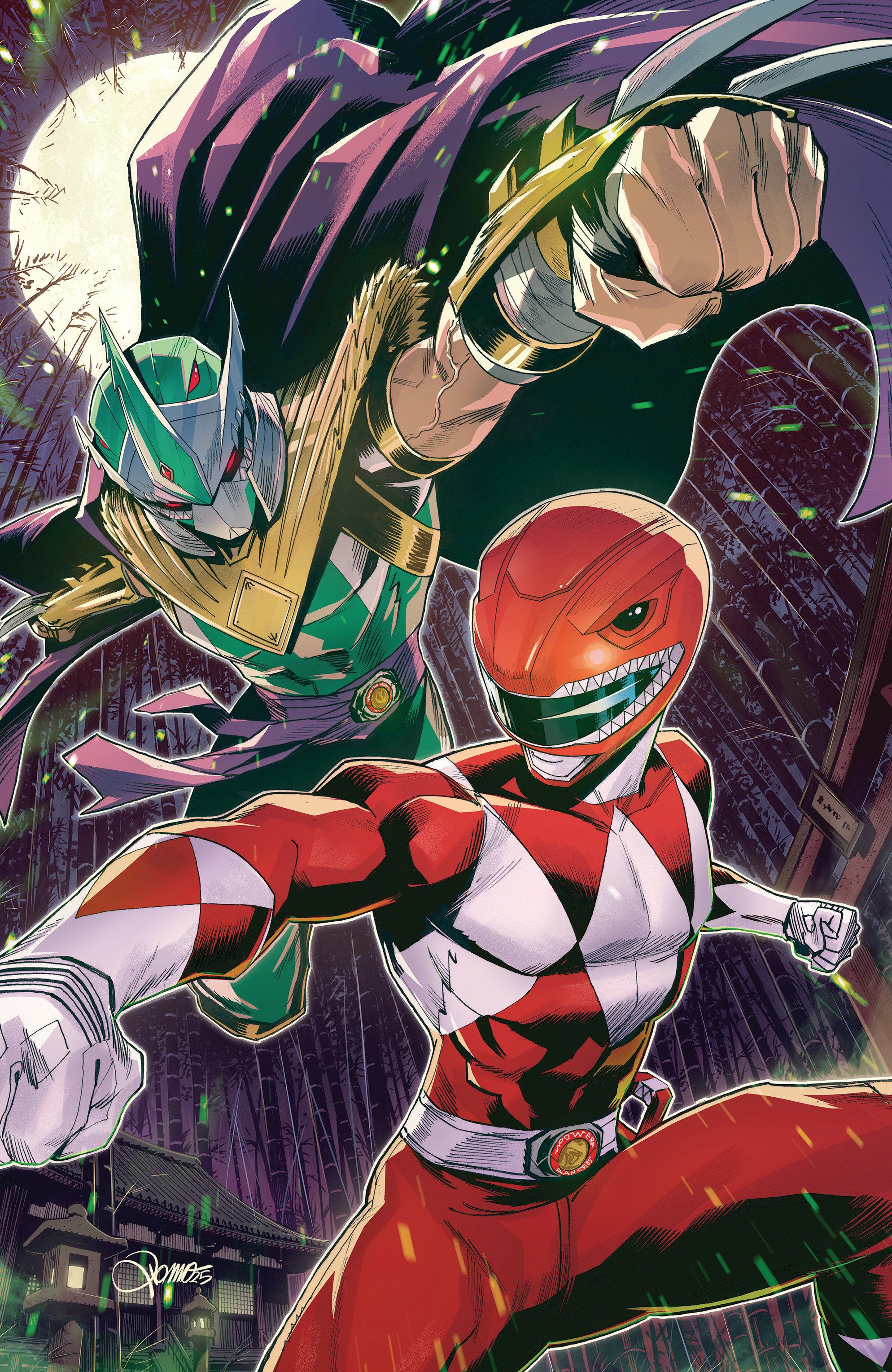Mighty Morphin Power Rangers/Teenage Mutant Ninja Turtles III #2 D Variant (Full Art, Foil, Zonno) | Dragon's Lair Comics and Fantasy Houston TX