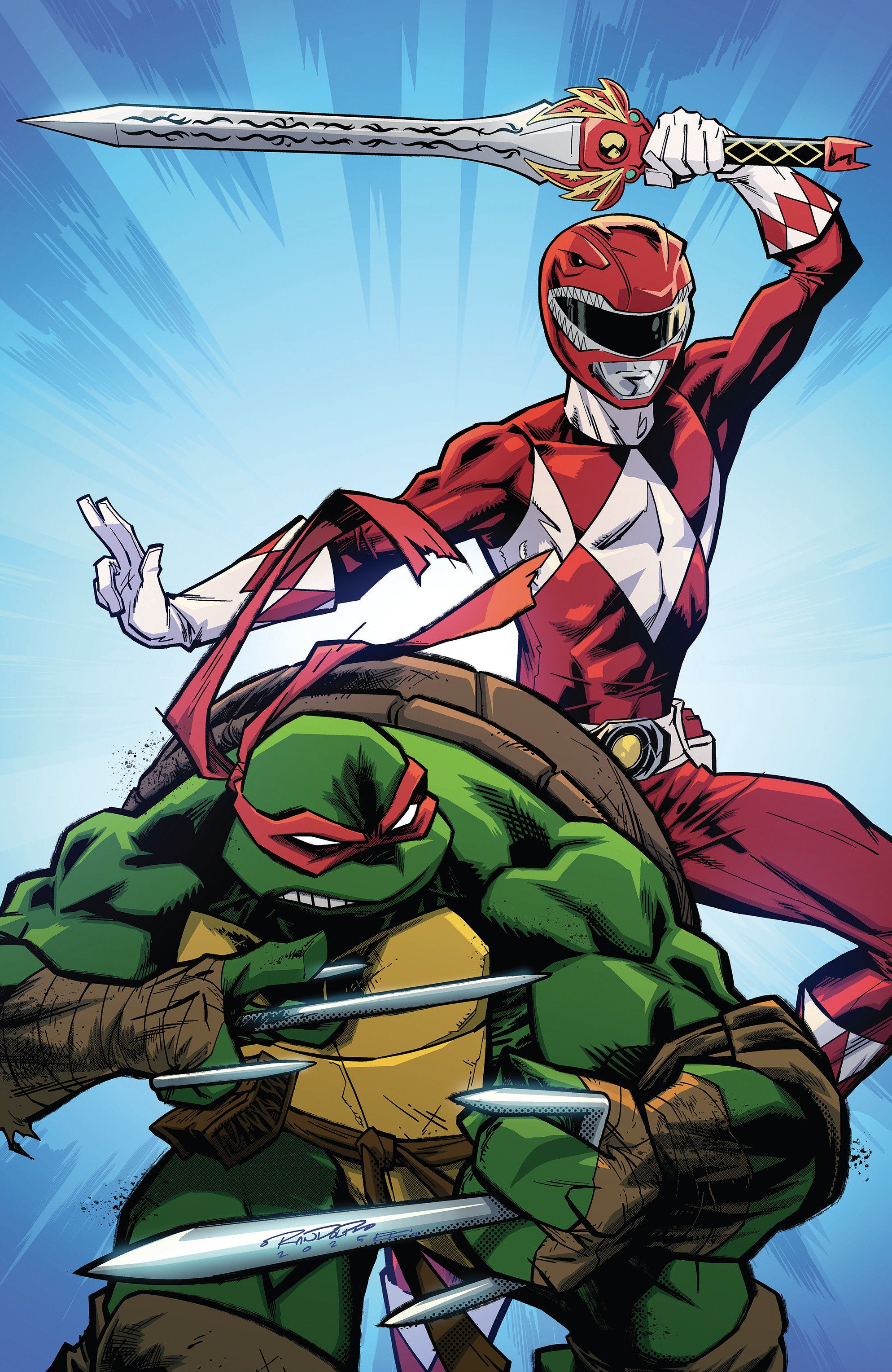 Mighty Morphin Power Rangers/Teenage Mutant Ninja Turtles III #2 L Unlimited Variant (Full Art, Randolph) | Dragon's Lair Comics and Fantasy Houston TX