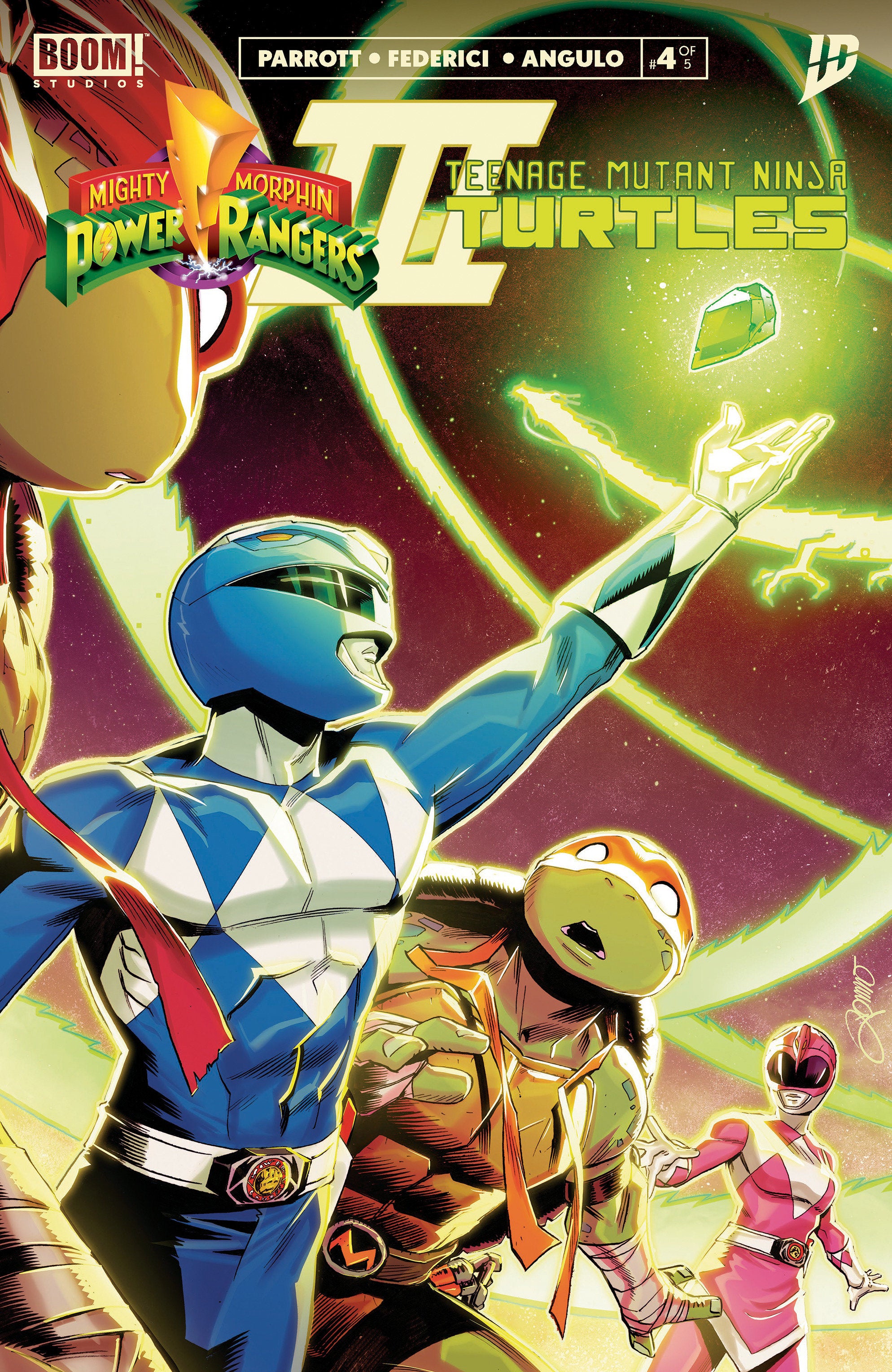 Mighty Morphin Power Rangers/Teenage Mutant Ninja Turtles III #4 A Main (Dressed, Zonno) | Odin's Place