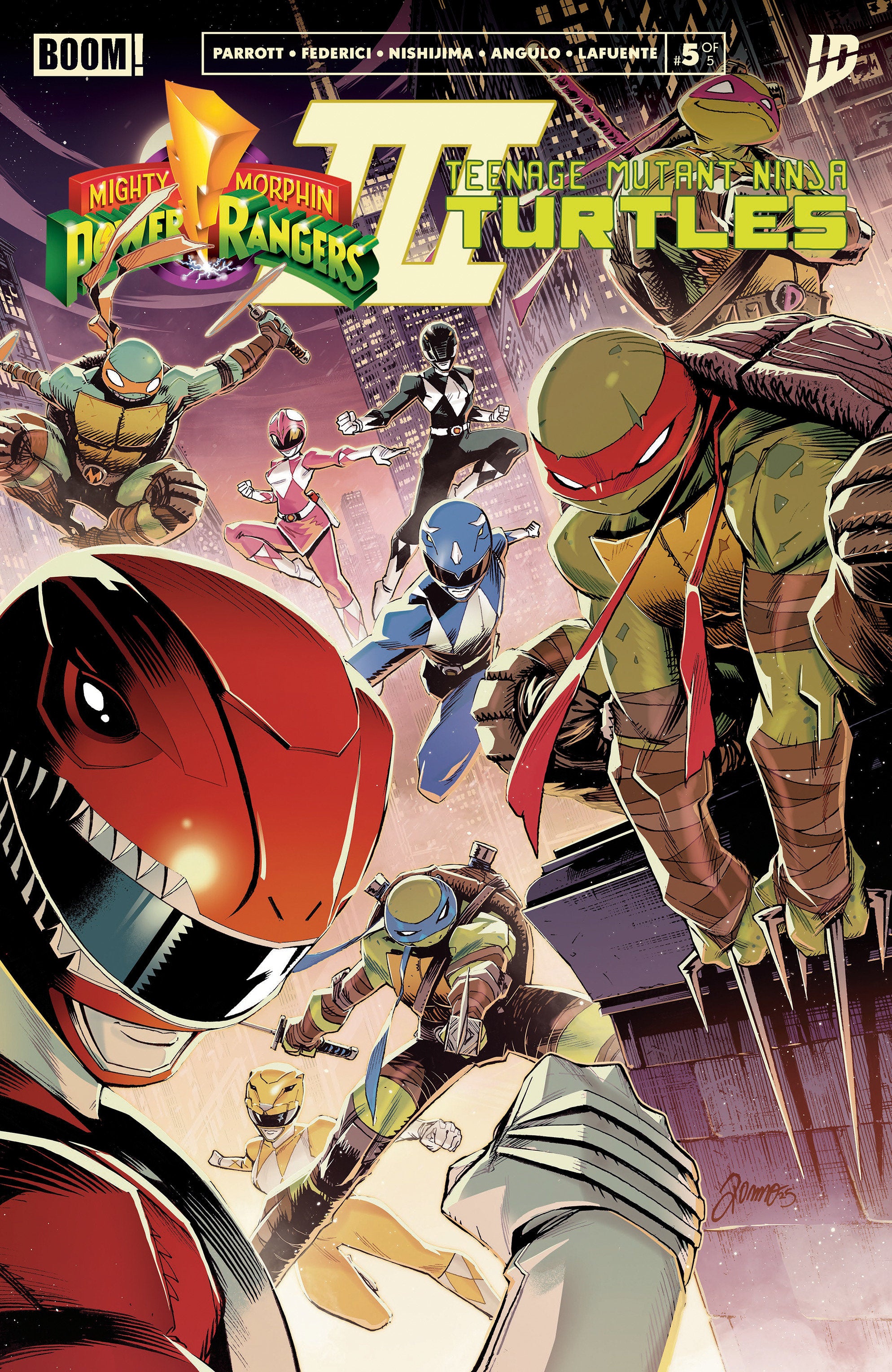 Mighty Morphin Power Rangers/Teenage Mutant Ninja Turtles III #5 A Main (Dressed, Zonno) | Odin's Place