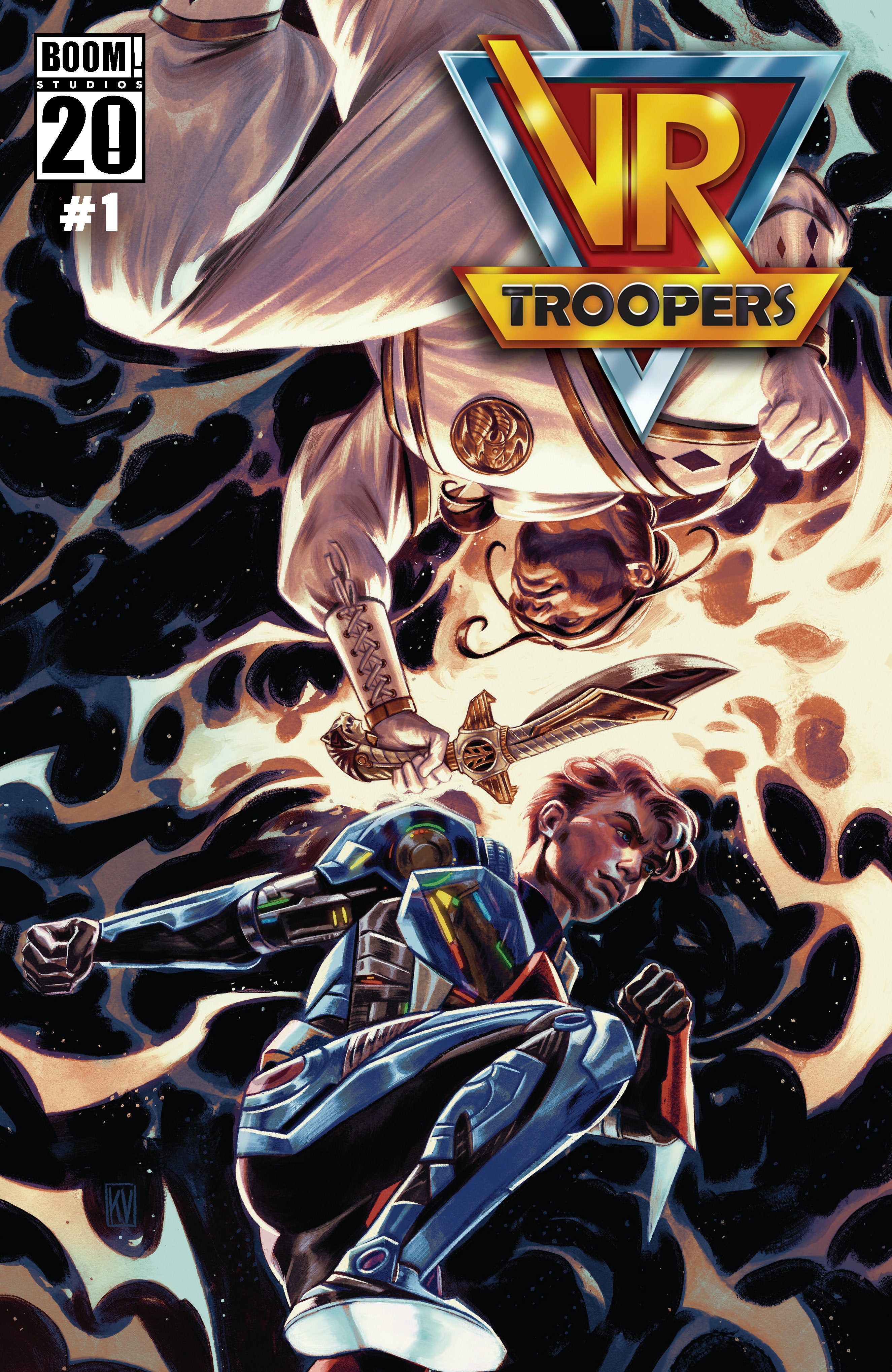 Vr Troopers/Power Rangers Flipbook Facsimile Edition #1 B 1:5 Variant Edition (Dressed, Valerio) | Dragon's Lair Comics and Fantasy Houston TX