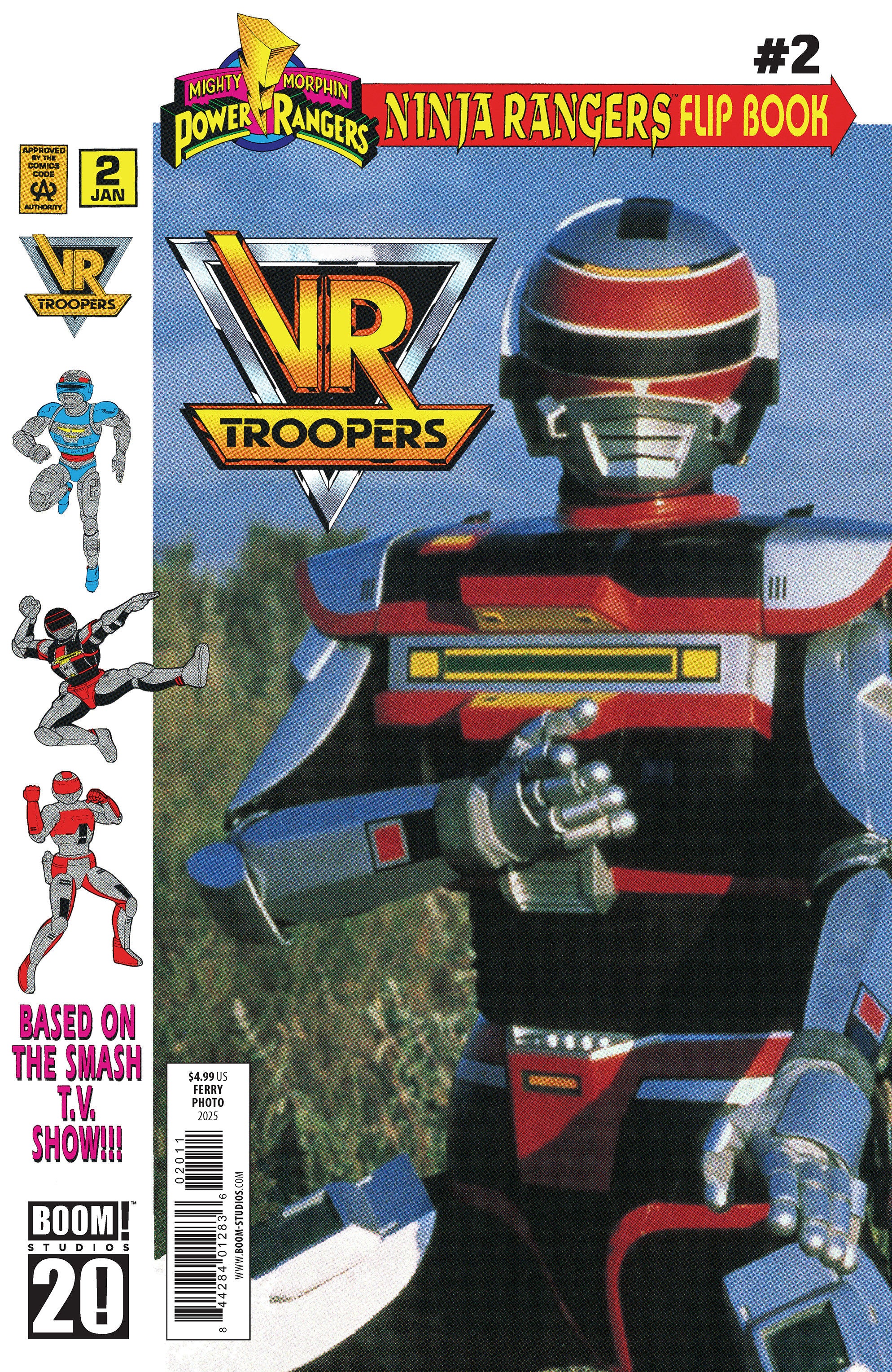 Vr Troopers/Power Rangers Flipbook Facsimile Edition #2 A Main (Dressed, Ferry/Photo) | Dragon's Lair Comics and Fantasy Houston TX