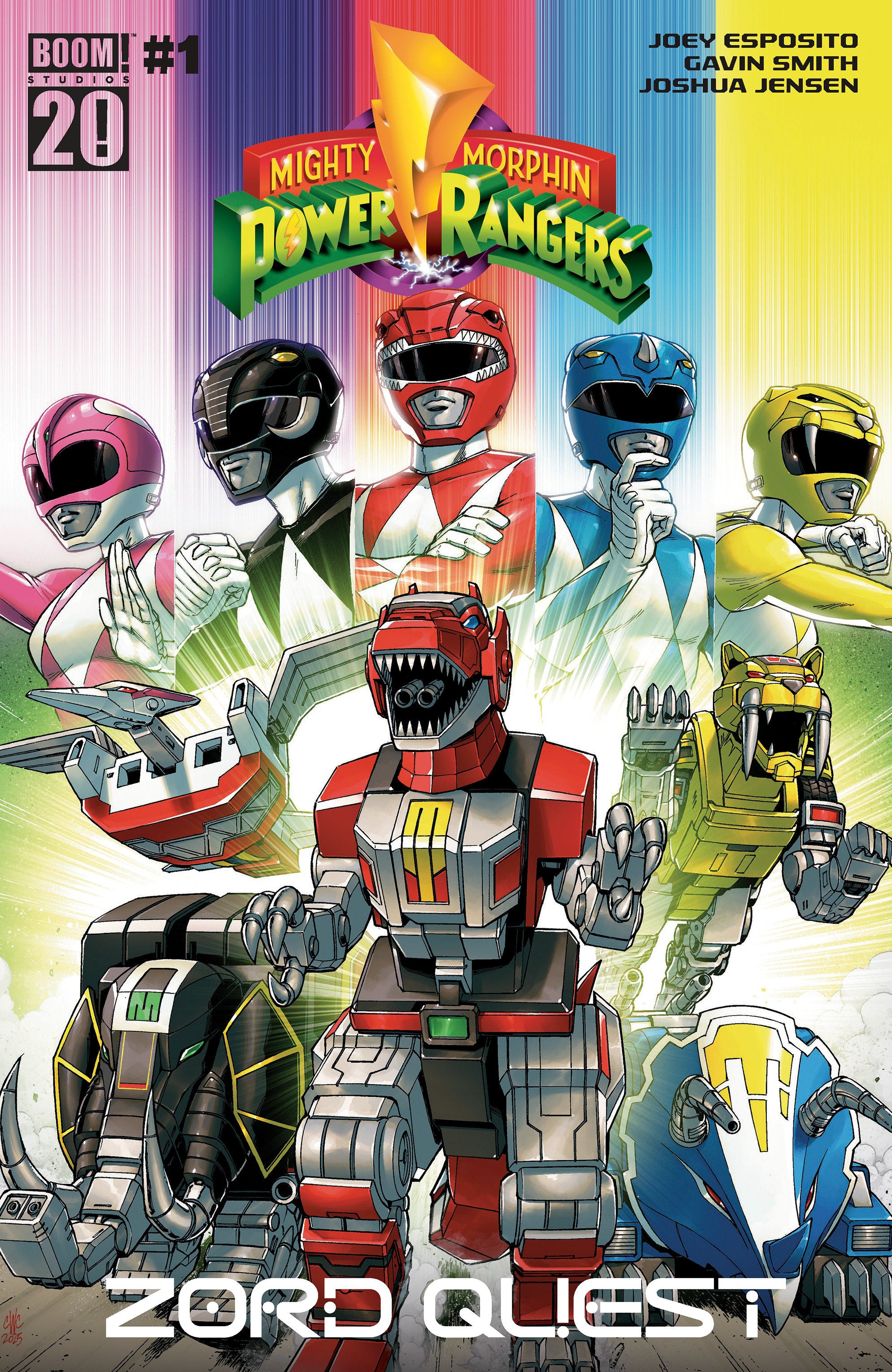 Mighty Morphin Power Rangers: Zord Quest #1 B Variant (Dressed, Coller) | Odin's Lair