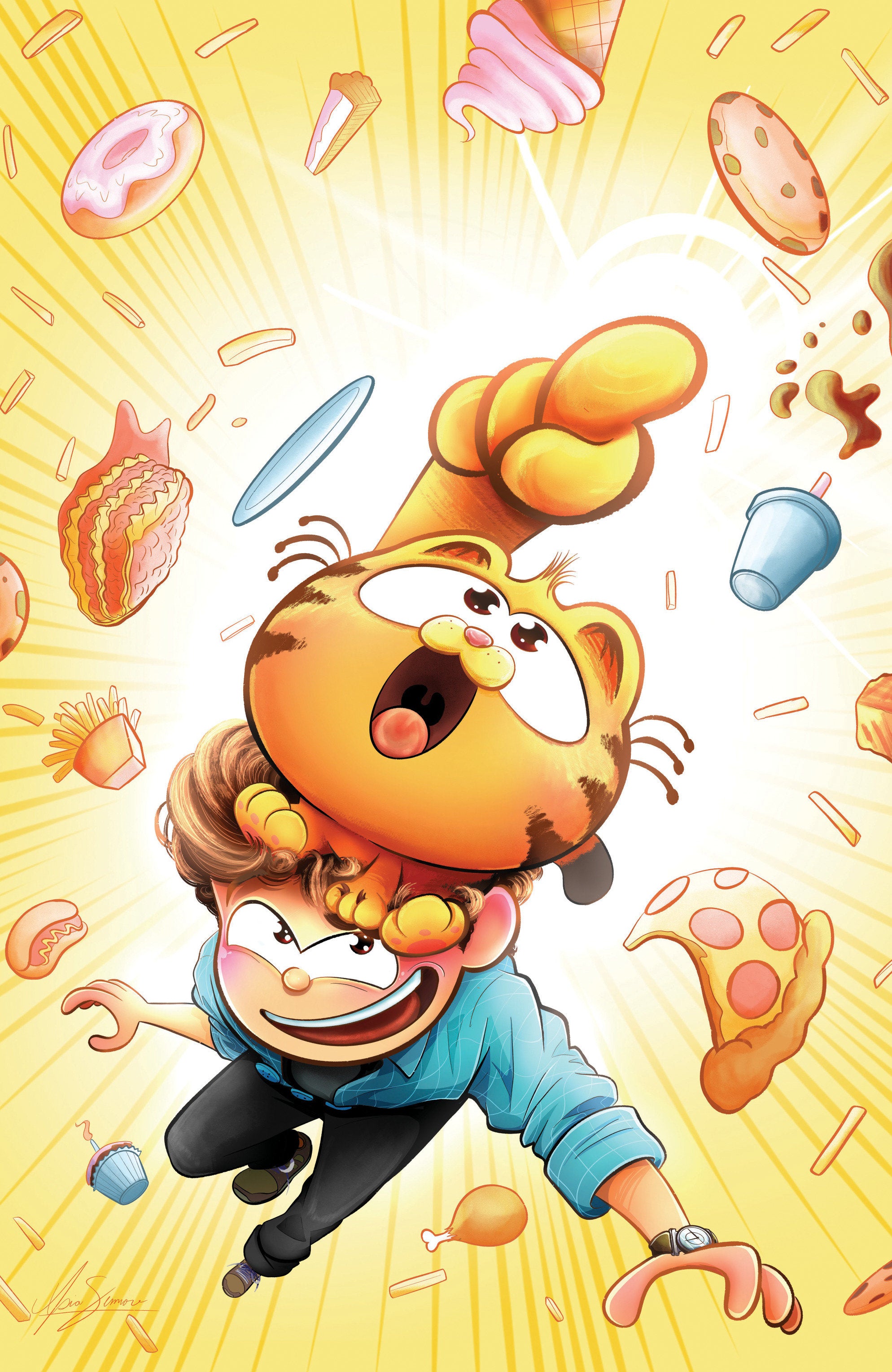 Baby Garfield #1 F 1:15 Variant Edition (Full Art, Simone) | Odin's Place