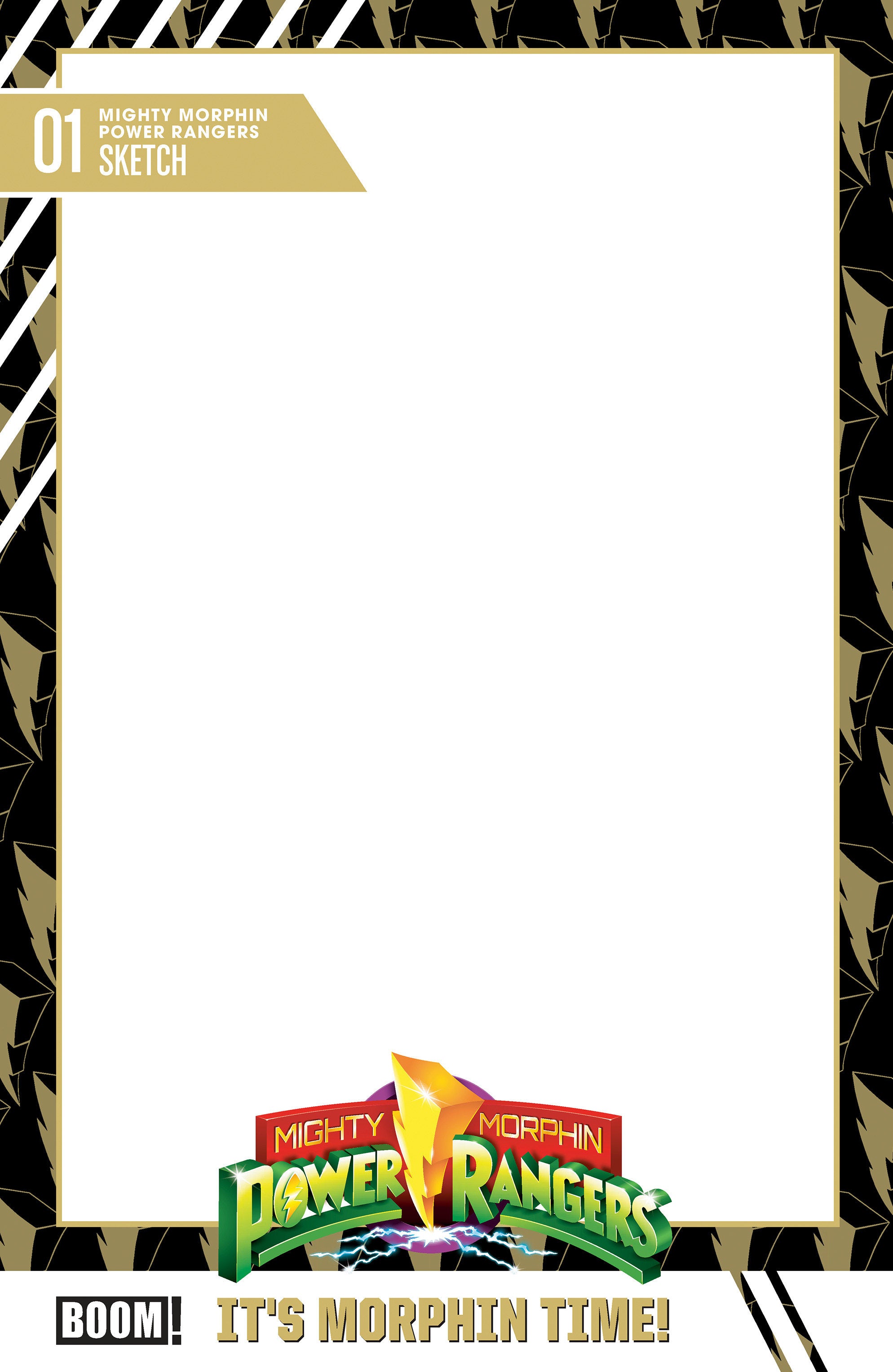 Mighty Morphin Power Rangers (2026) #1 D Trading Card Blank Sketch Variant | Odin's Place