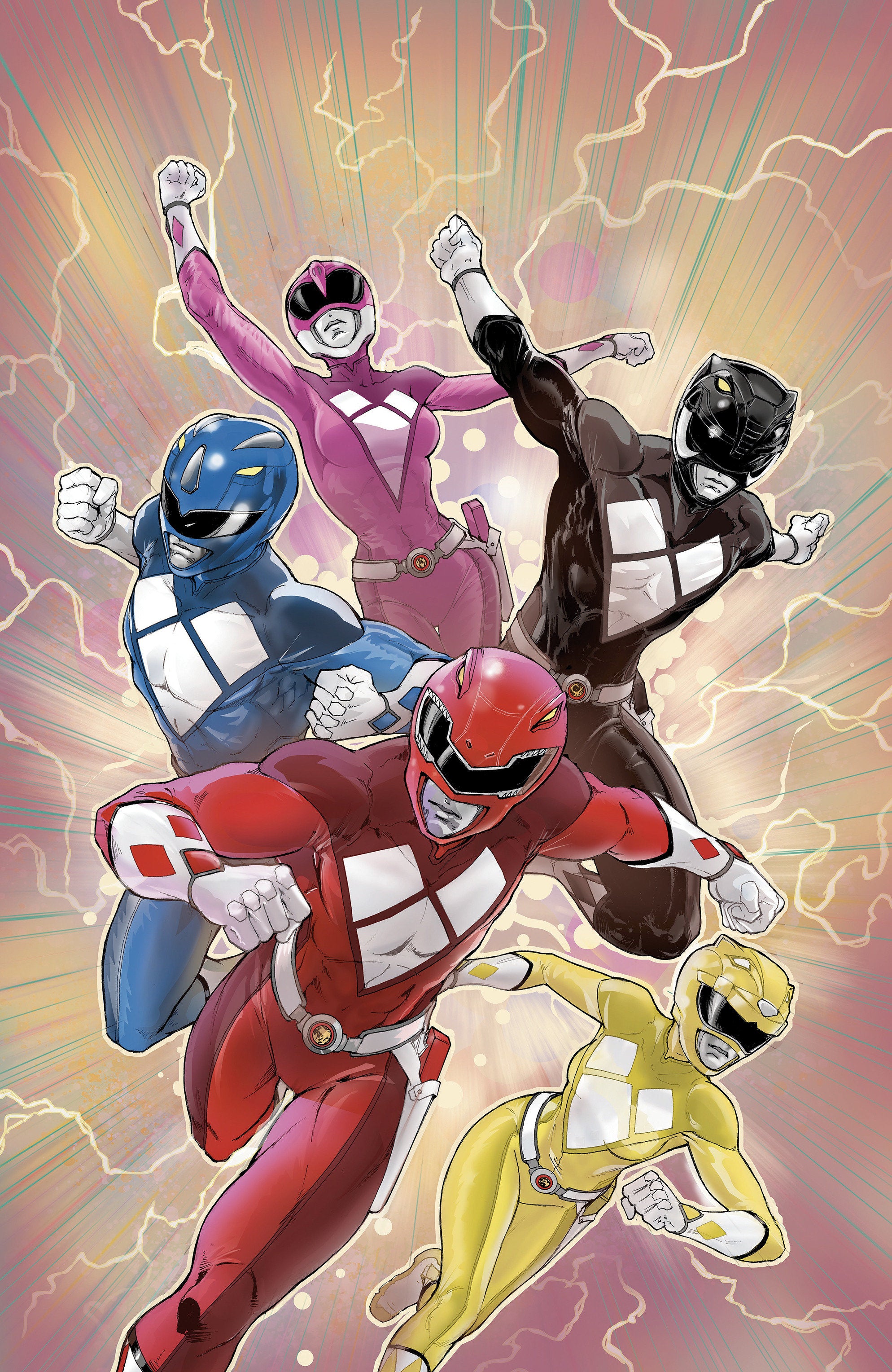 Mighty Morphin Power Rangers (2026) #1 F 1 in 10 Variant Edition Foil Variant (Full Art, Foil, Griffith) | Odin's Place