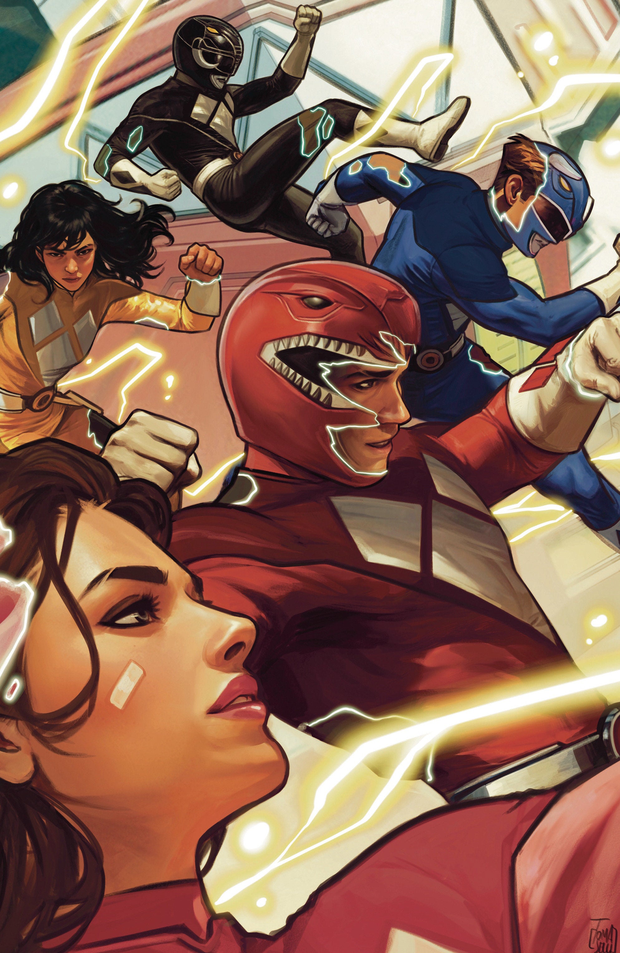 Mighty Morphin Power Rangers (2026) #1 H 1 in 25 Variant Edition Variant (Full Art, Tomaselli) | Odin's Place