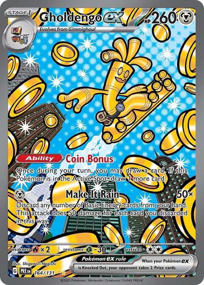 Gholdengo ex (164/131) [Scarlet & Violet: Prismatic Evolutions] | Dragon's Lair Comics and Fantasy Houston TX