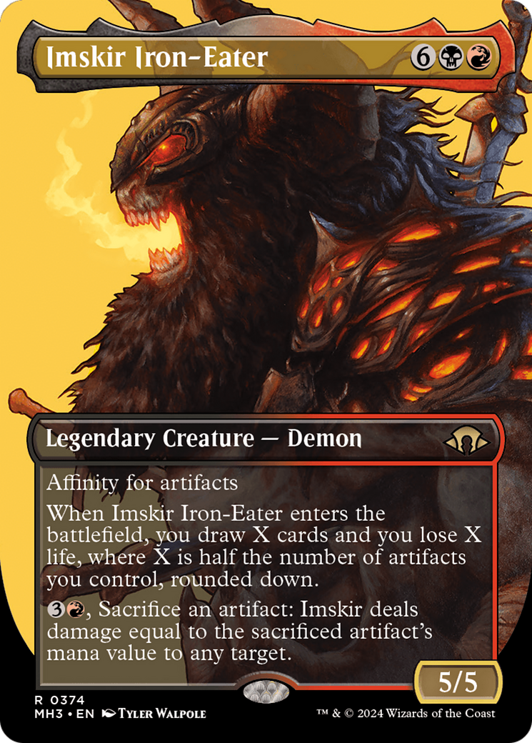 Imskir Iron-Eater (Borderless) [Modern Horizons 3] | Dragon's Lair Comics and Fantasy Houston TX
