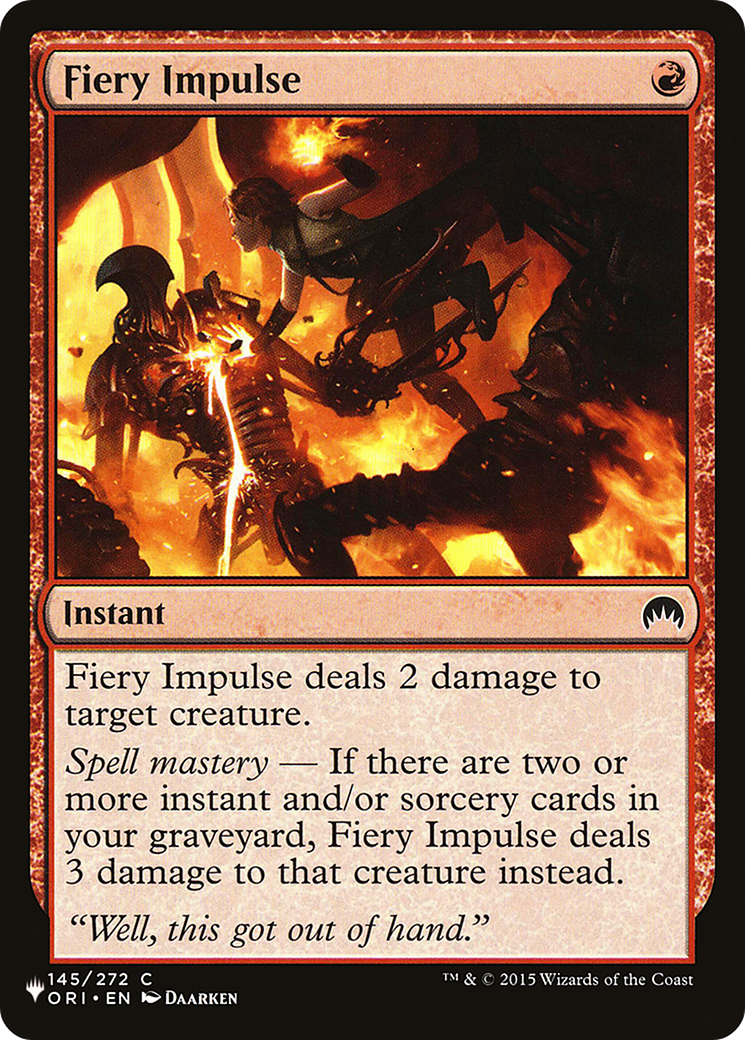 Fiery Impulse [The List] | Dragon's Lair Comics and Fantasy Houston TX