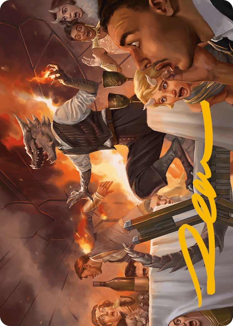 Party Thrasher Art Card (Gold-Stamped Signature) [Modern Horizons 3 Art Series] | Dragon's Lair Comics and Fantasy Houston TX