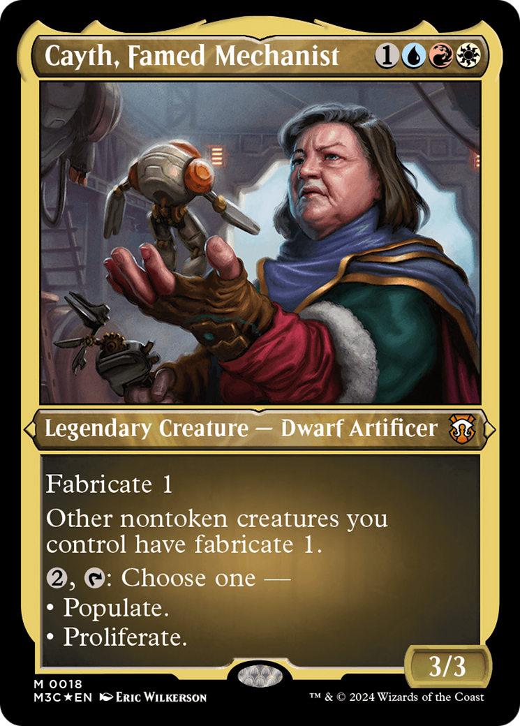 Cayth, Famed Mechanist (Foil Etched) [Modern Horizons 3 Commander] | Dragon's Lair Comics and Fantasy Houston TX