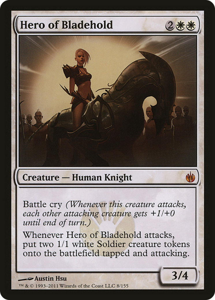 Hero of Bladehold (Mirrodin Besieged) (Oversized) [Oversize Cards] | Dragon's Lair Comics and Fantasy Houston TX