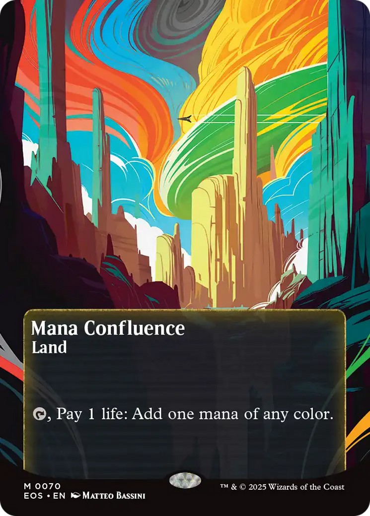 Mana Confluence (0070) (Borderless) [Edge of Eternities: Stellar Sights] | Dragon's Lair Comics and Fantasy Houston TX