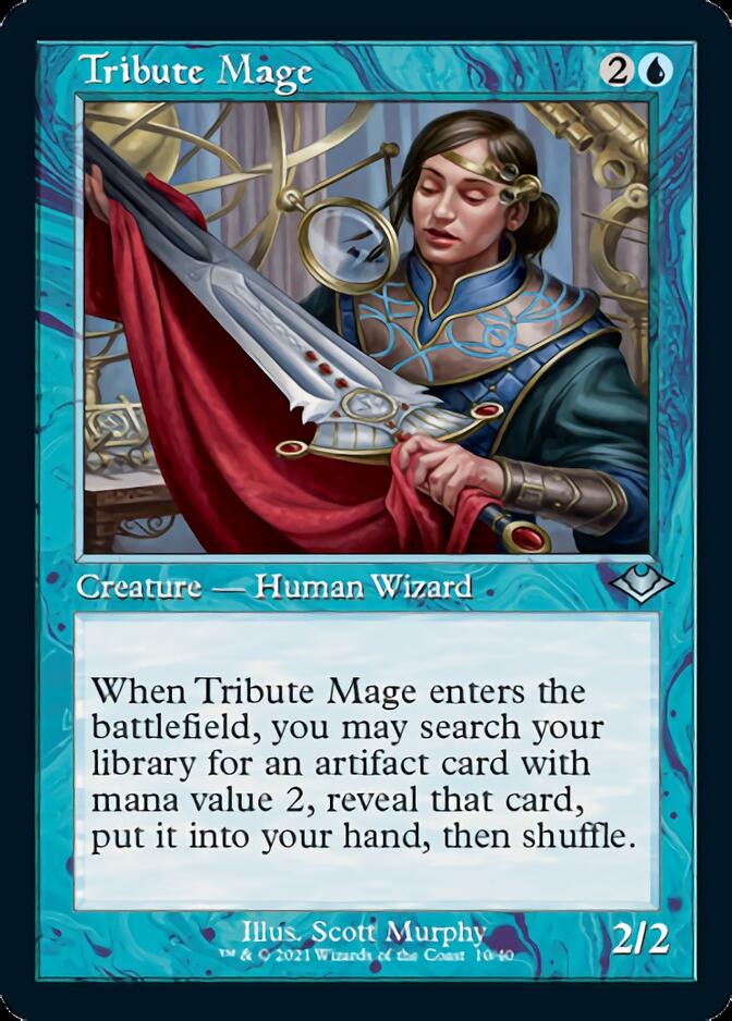 Tribute Mage (Retro Foil Etched) [Modern Horizons] | Dragon's Lair Comics and Fantasy Houston TX