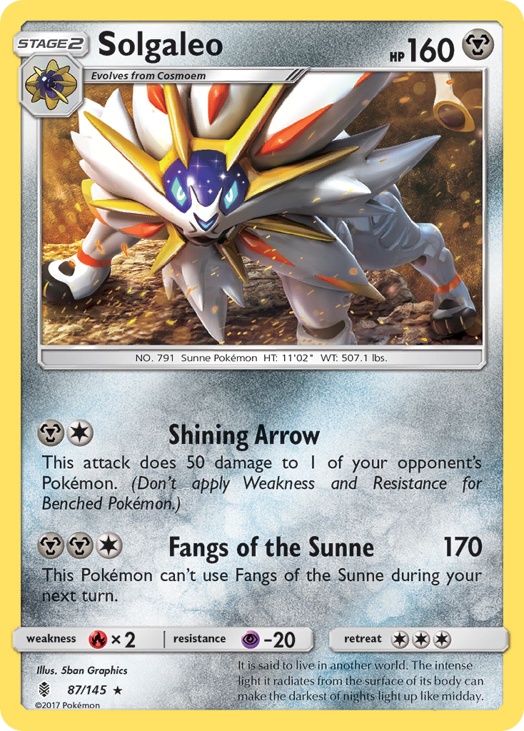 Solgaleo (87/145) (Theme Deck Exclusive) [Sun & Moon: Guardians Rising] | Odin's Place