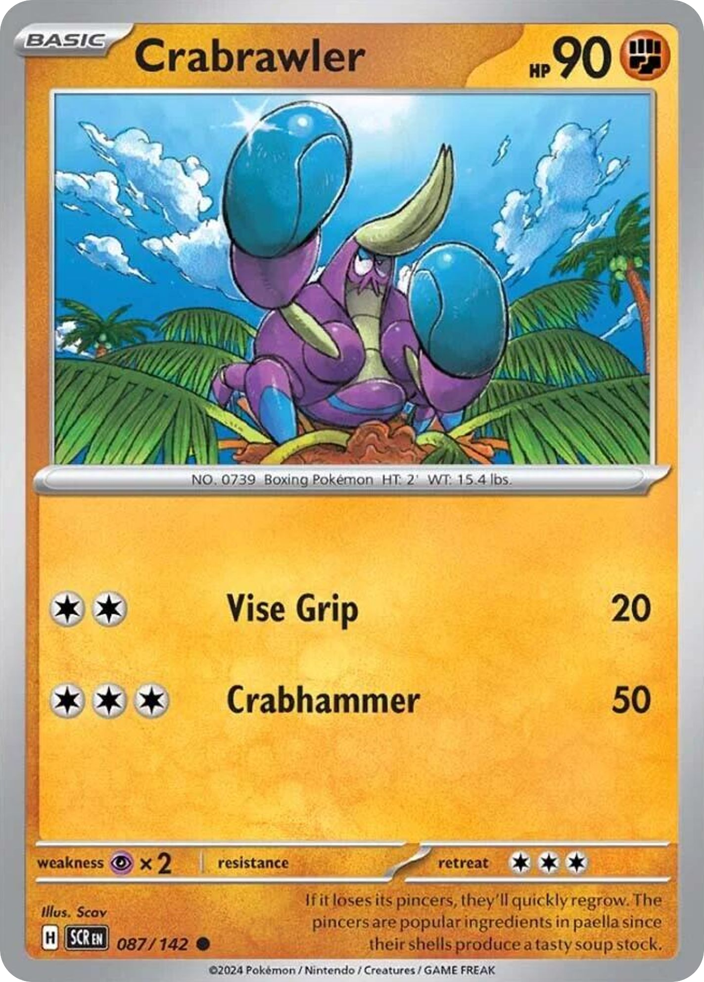 Crabrawler (087/142) [Scarlet & Violet: Stellar Crown] | Odin's Place