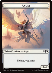 Angel // Spirit Double-Sided Token [Tarkir: Dragonstorm Commander Tokens] | Dragon's Lair Comics and Fantasy Houston TX