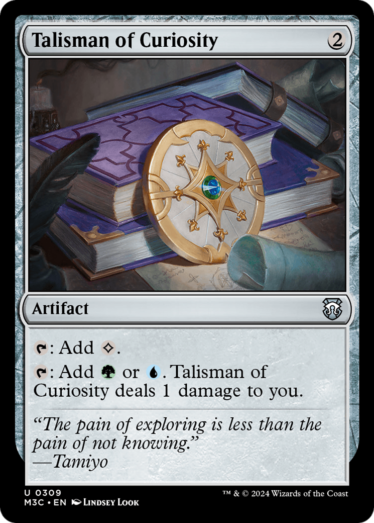 Talisman of Curiosity (Ripple Foil) [Modern Horizons 3 Commander] | Dragon's Lair Comics and Fantasy Houston TX