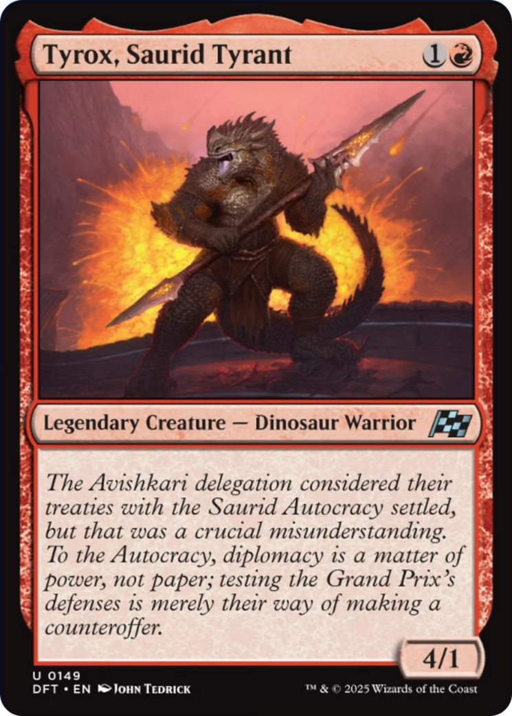 Tyrox, Saurid Tyrant [Aetherdrift] | Dragon's Lair Comics and Fantasy Houston TX
