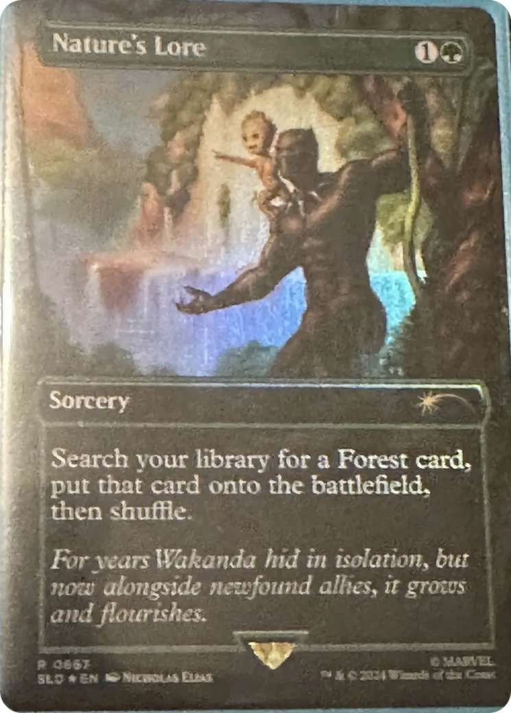 Nature's Lore (867) (Rainbow Foil) [Secret Lair Drop Series] | Dragon's Lair Comics and Fantasy Houston TX