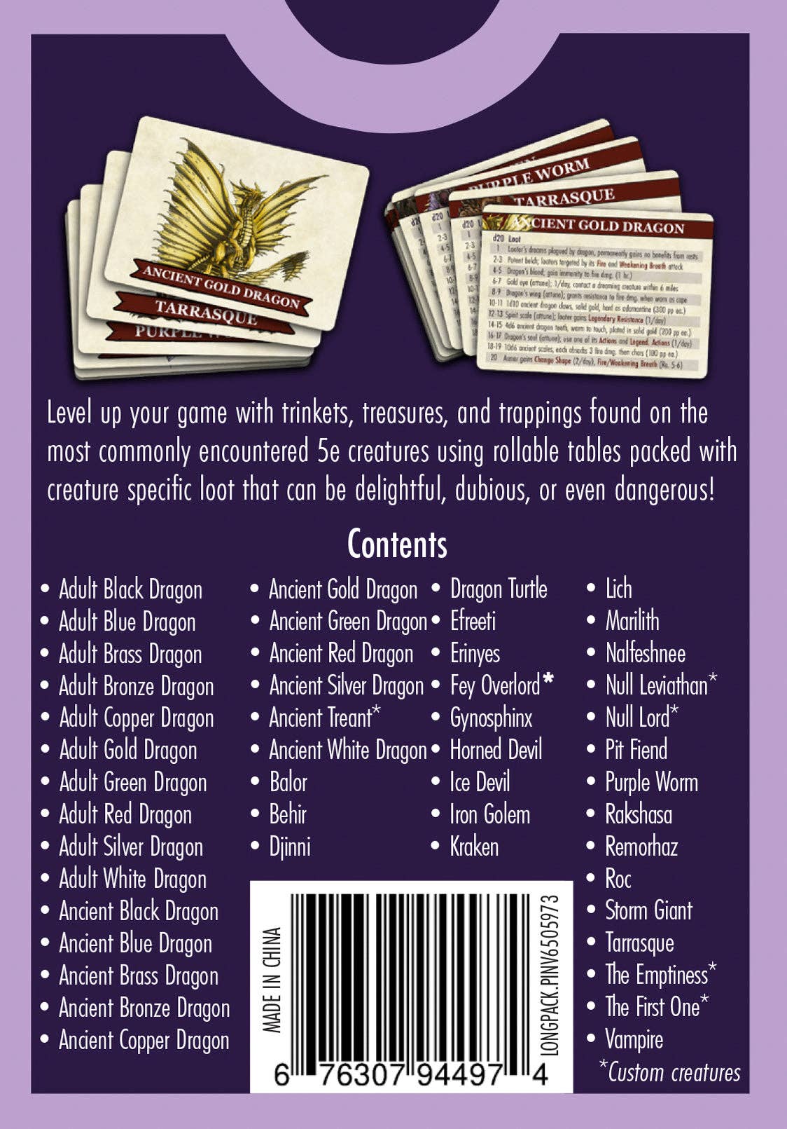 The Deck of Loot: Core Pack 3 - CR 11-30 | Dragon's Lair Comics and Fantasy Houston TX