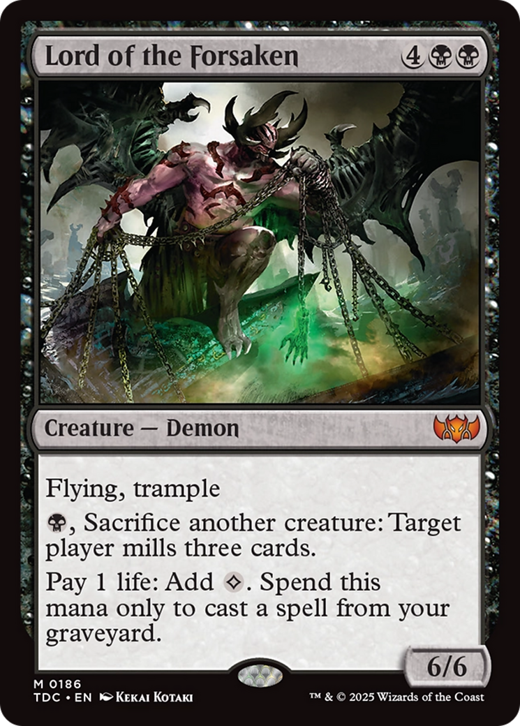 Lord of the Forsaken [Tarkir: Dragonstorm Commander] | Dragon's Lair Comics and Fantasy Houston TX