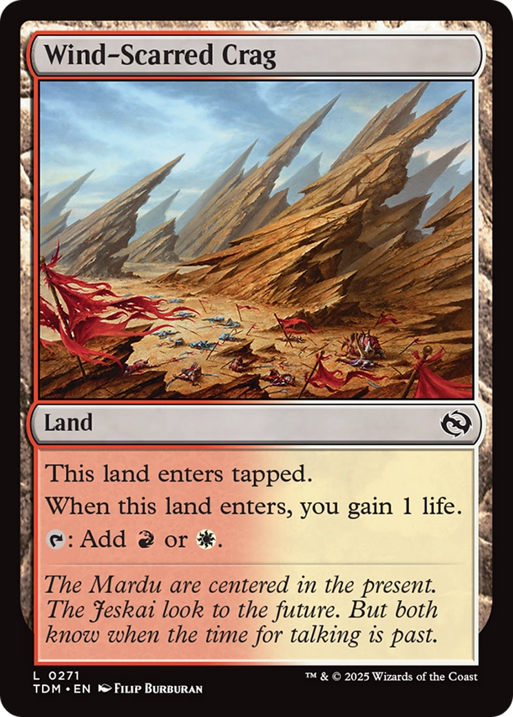 Wind-Scarred Crag [Tarkir: Dragonstorm] | Dragon's Lair Comics and Fantasy Houston TX