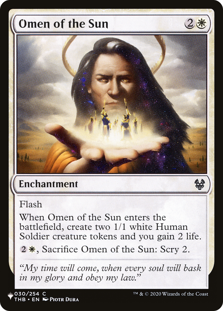 Omen of the Sun [The List] | Dragon's Lair Comics and Fantasy Houston TX