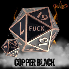 Forged Gaming: F*ck Yeah D20 Metal RPG Dice | Odin's Place