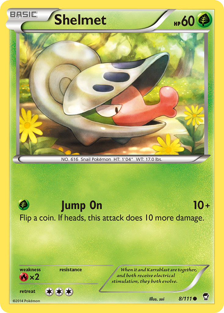 Shelmet (8/111) (League Promo 4th Place) [XY: Furious Fists] | Odin's Place