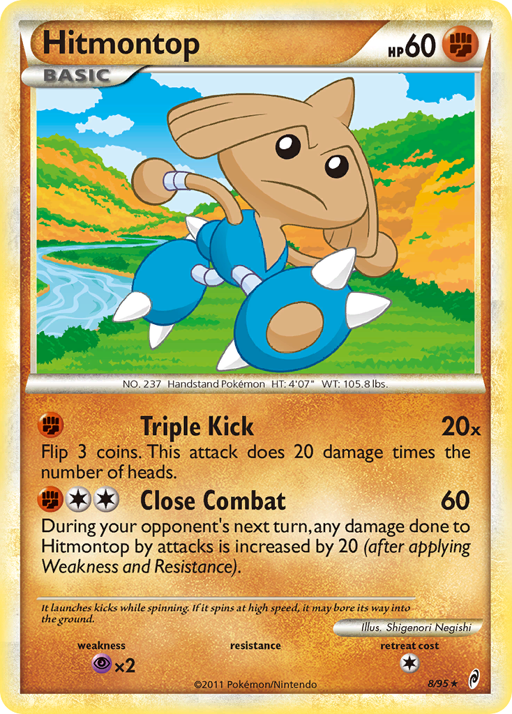 Hitmontop (8/95) (Theme Deck Exclusive) [HeartGold & SoulSilver: Call of Legends] | Odin's Place