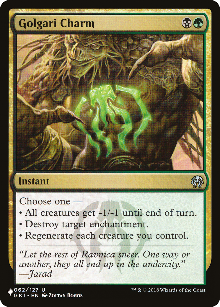 Golgari Charm [The List] | Dragon's Lair Comics and Fantasy Houston TX