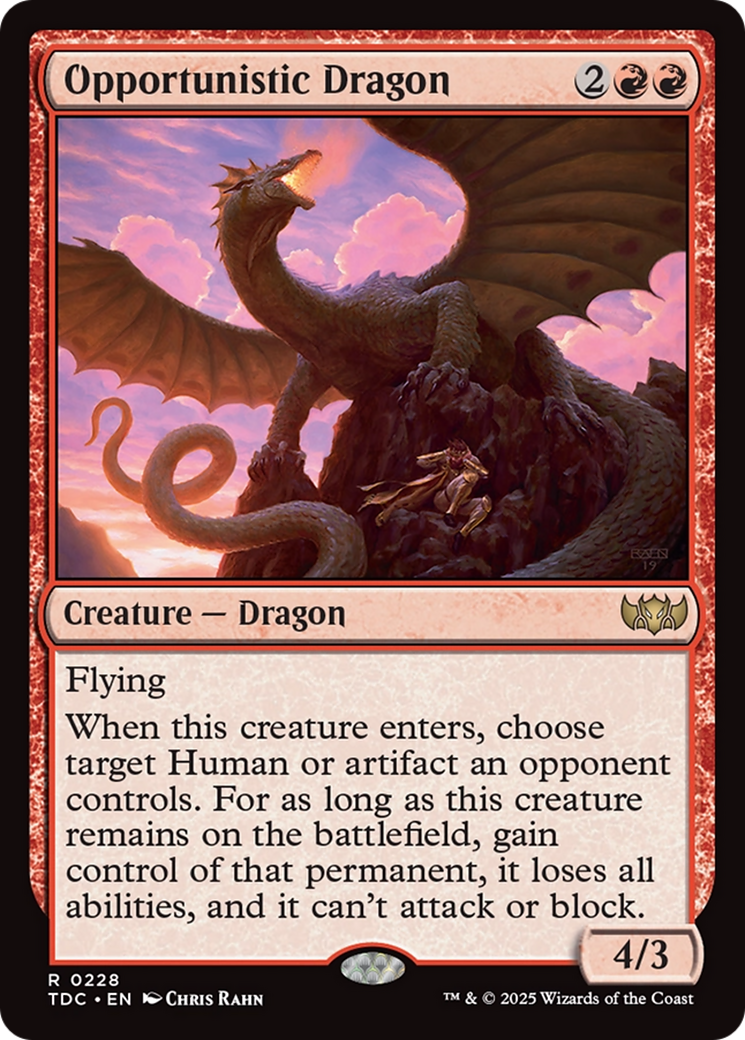 Opportunistic Dragon [Tarkir: Dragonstorm Commander] | Dragon's Lair Comics and Fantasy Houston TX