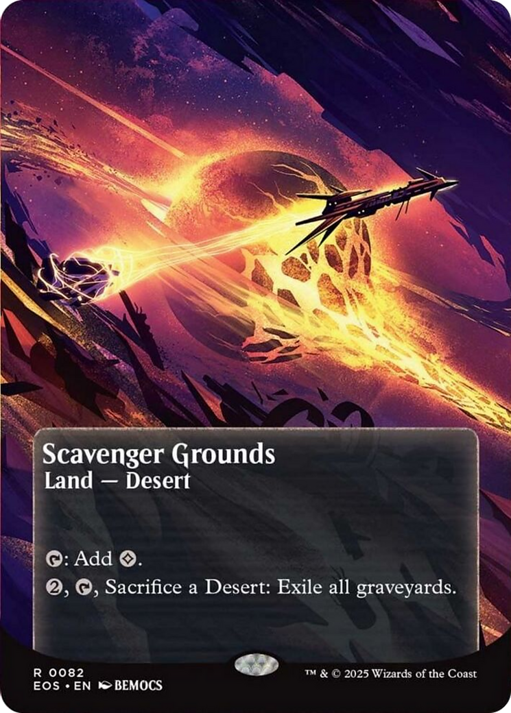 Scavenger Grounds (0082) (Borderless) [Edge of Eternities: Stellar Sights] | Dragon's Lair Comics and Fantasy Houston TX