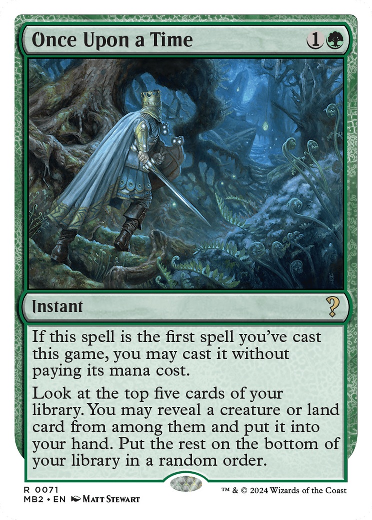 Once Upon a Time (White Border) [Mystery Booster 2] | Dragon's Lair Comics and Fantasy Houston TX