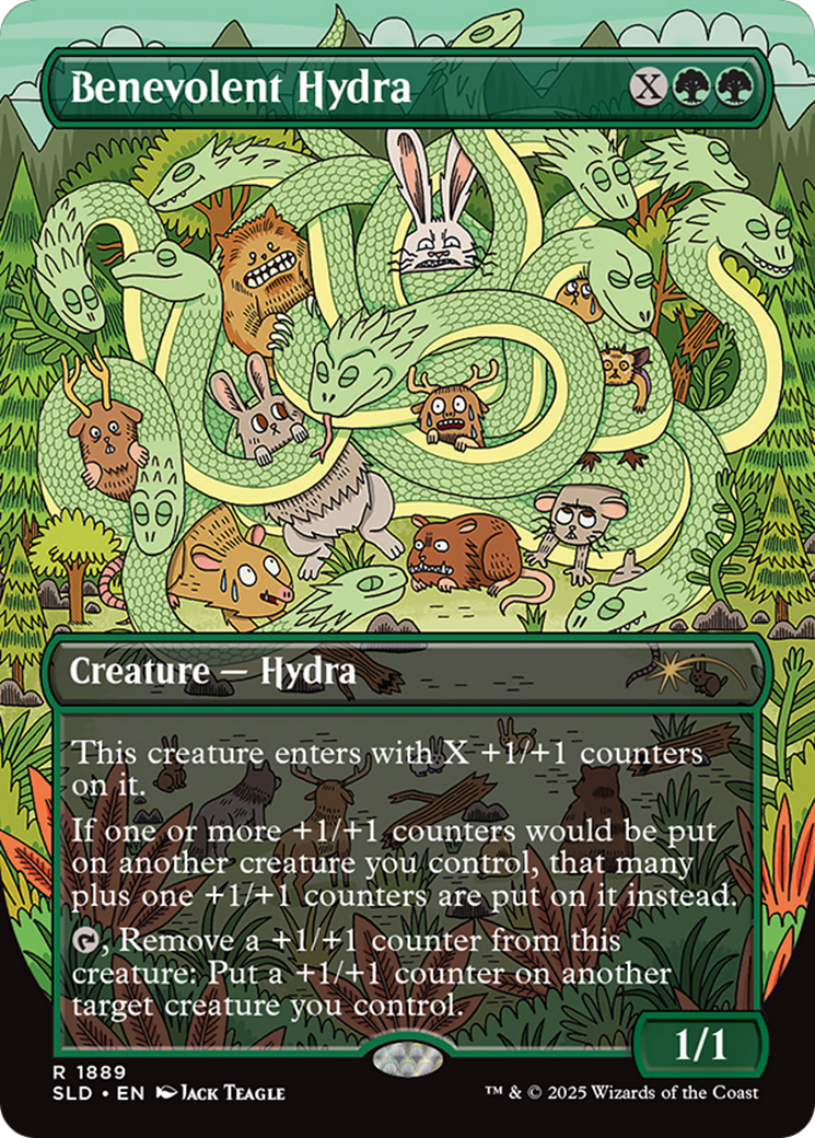 Benevolent Hydra (Rainbow Foil) [Secret Lair Drop Series] | Dragon's Lair Comics and Fantasy Houston TX