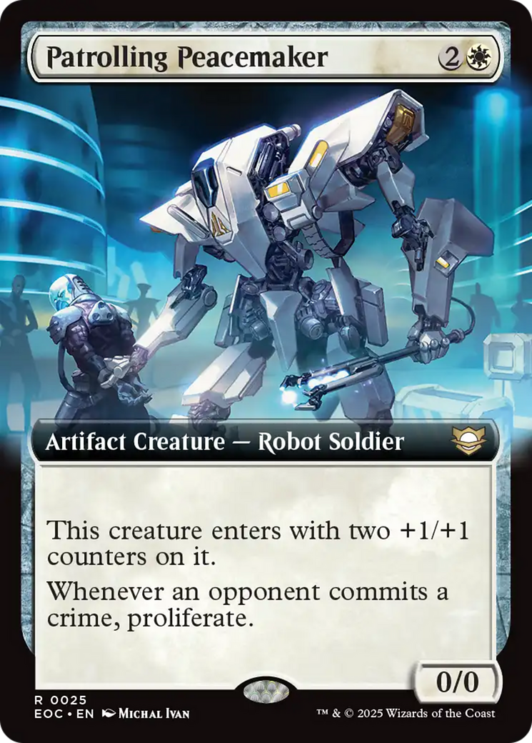 Patrolling Peacemaker (Extended Art) [Edge of Eternities Commander] | Dragon's Lair Comics and Fantasy Houston TX