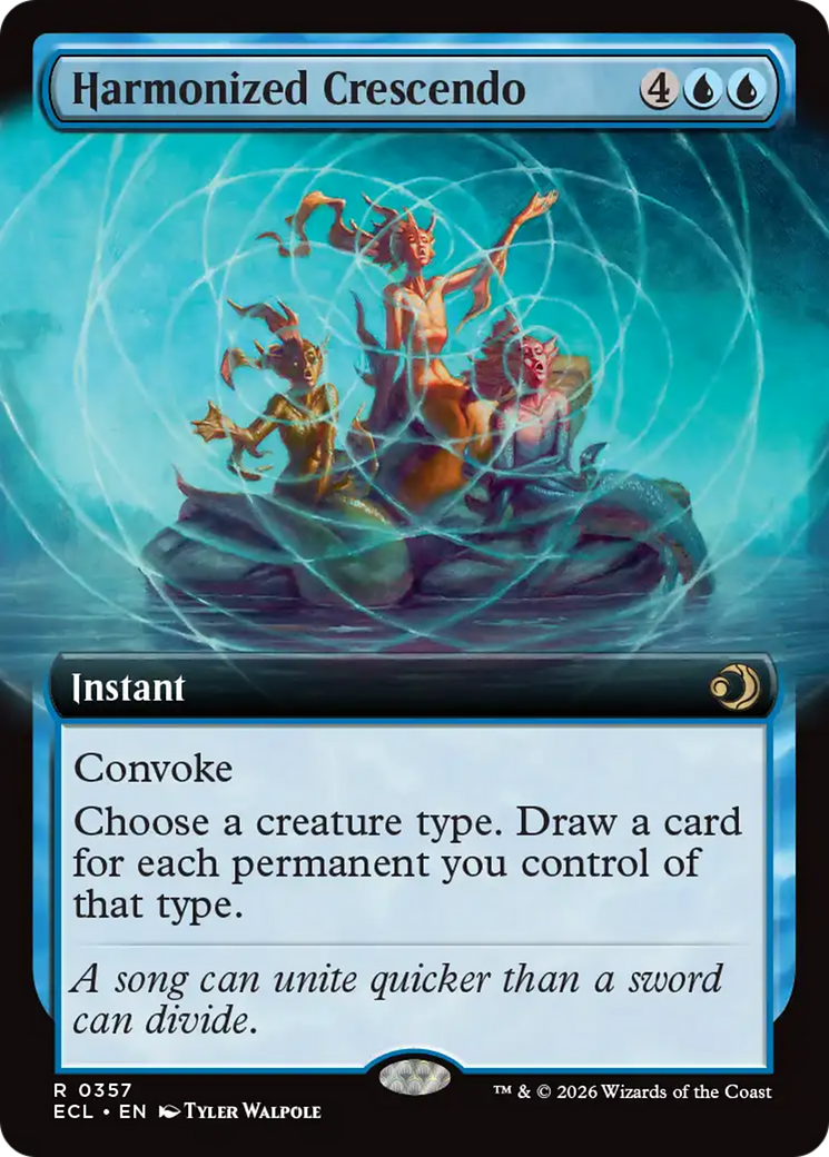 Harmonized Crescendo (Extended Art) [Lorwyn Eclipsed] | Odin's Place