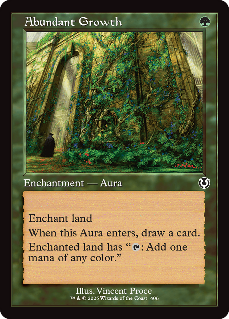Abundant Growth (Retro Frame) [Innistrad Remastered] | Dragon's Lair Comics and Fantasy Houston TX