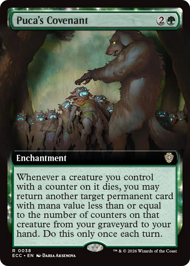 Puca's Covenant (Extended Art) [Lorwyn Eclipsed Commander] | Odin's Place