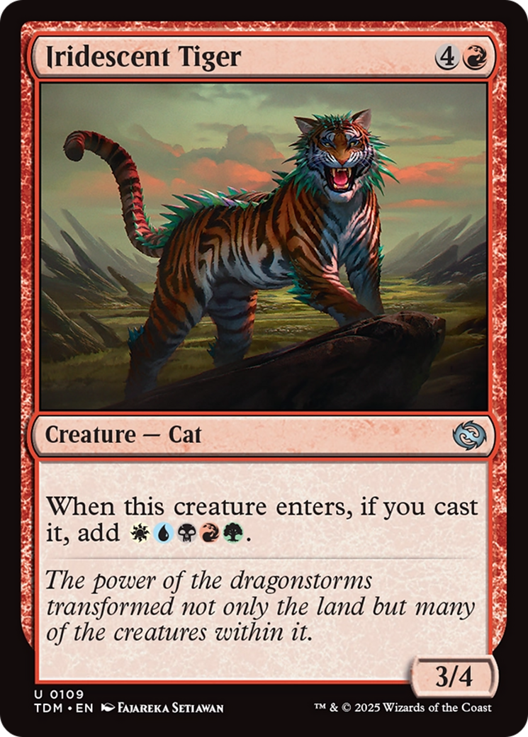 Iridescent Tiger [Tarkir: Dragonstorm] | Dragon's Lair Comics and Fantasy Houston TX