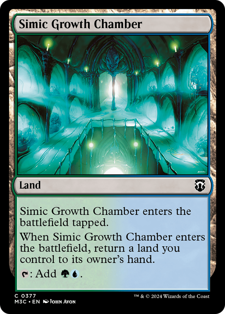 Simic Growth Chamber (Ripple Foil) [Modern Horizons 3 Commander] | Dragon's Lair Comics and Fantasy Houston TX