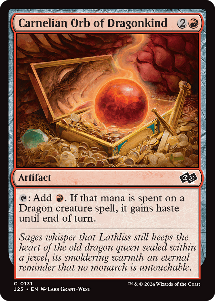 Carnelian Orb of Dragonkind [Foundations Jumpstart] | Dragon's Lair Comics and Fantasy Houston TX