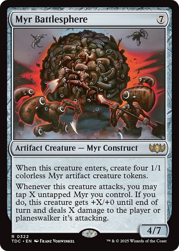 Myr Battlesphere [Tarkir: Dragonstorm Commander] | Dragon's Lair Comics and Fantasy Houston TX