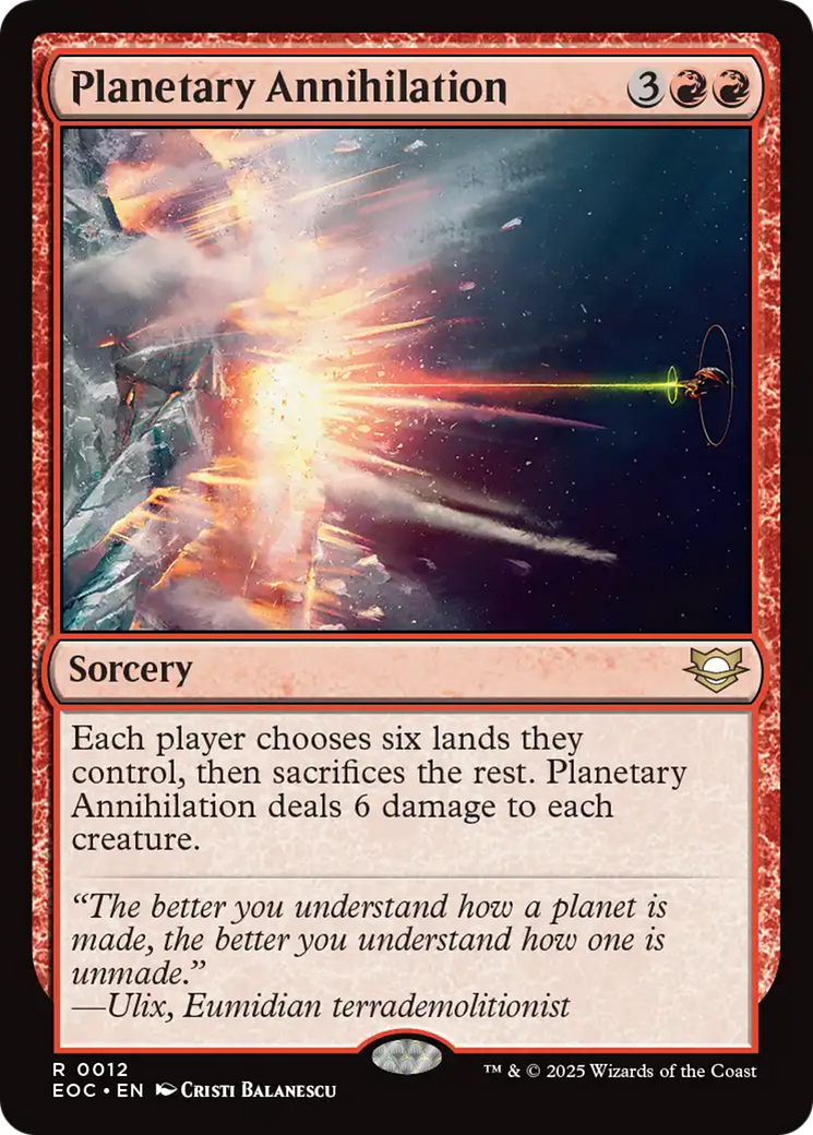 Planetary Annihilation [Edge of Eternities Commander] | Dragon's Lair Comics and Fantasy Houston TX