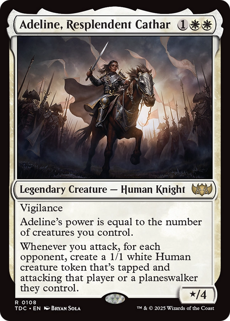 Adeline, Resplendent Cathar [Tarkir: Dragonstorm Commander] | Dragon's Lair Comics and Fantasy Houston TX