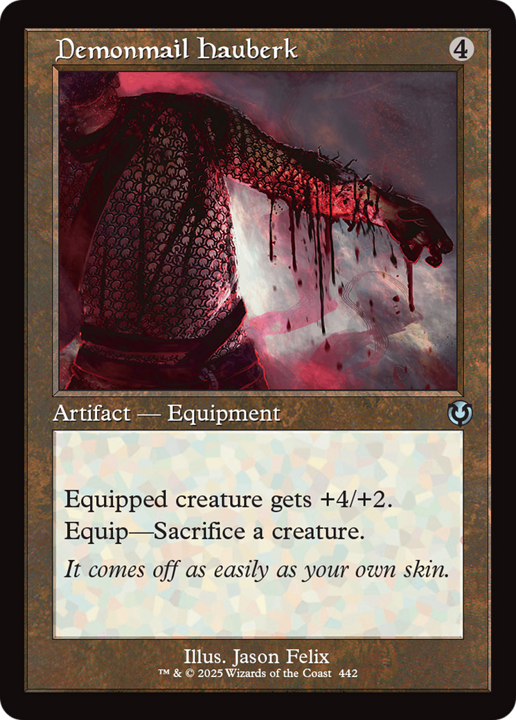 Demonmail Hauberk (Retro Frame) [Innistrad Remastered] | Dragon's Lair Comics and Fantasy Houston TX